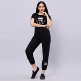 Half Sleeve Round neck Sequence Applied T-shirt.